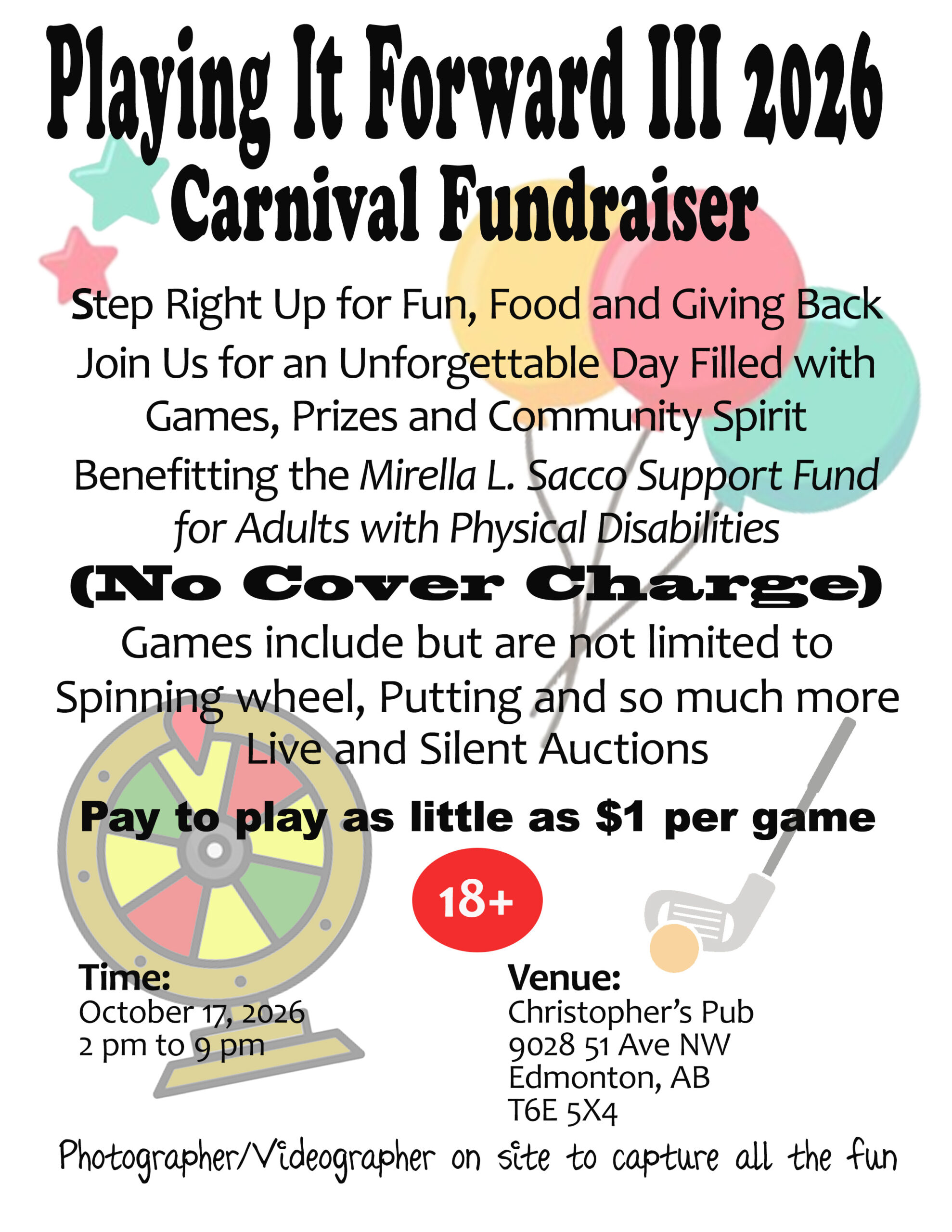 Playing it Forward Carnival Event